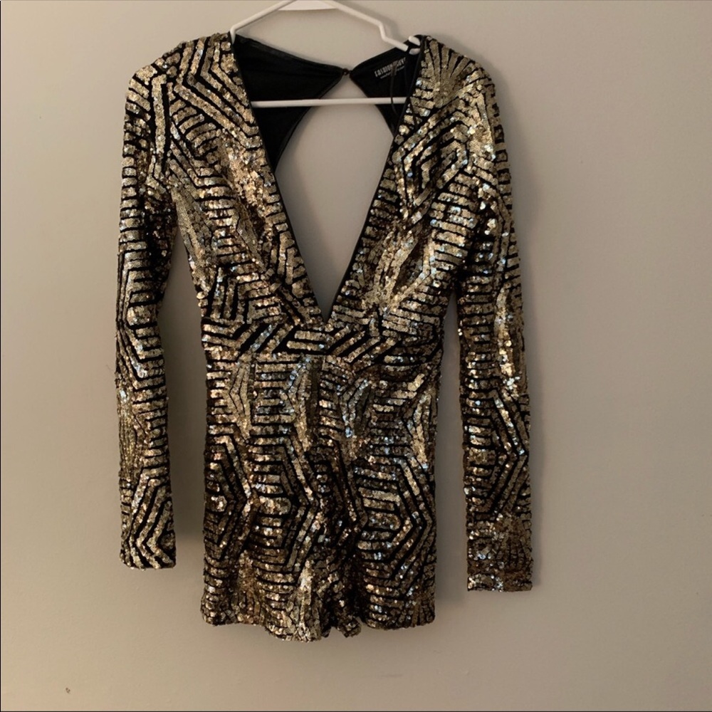 NWOT Fashion Nova Sequins Romper